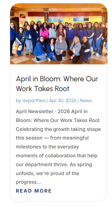 April in Bloom: Where Our Work Takes Root